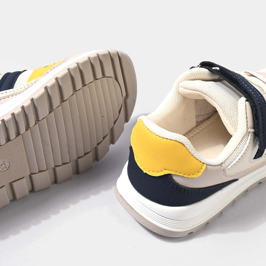 Boys Joggers 716-3-Beige.Navy