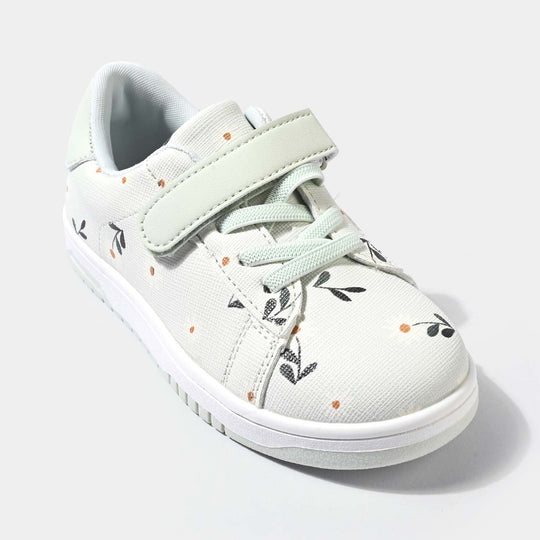 Girls Sneakers 716-10-White/Green