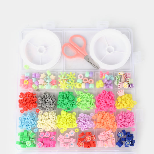 Colorful Beads With Scissor