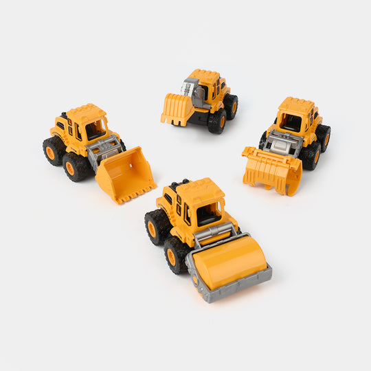 4-in-1 Construction Vehicle Toy Set for Kids
