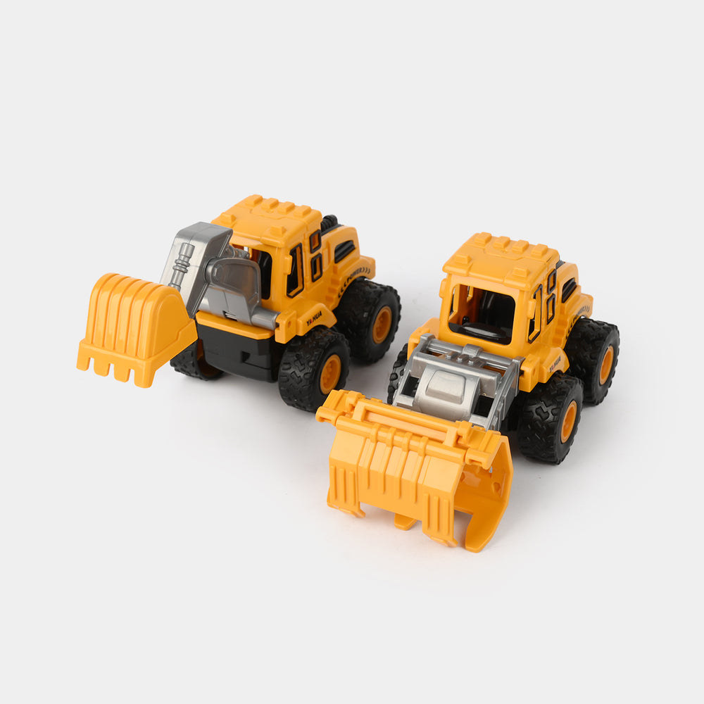4-in-1 Construction Vehicle Toy Set for Kids