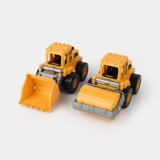 4-in-1 Construction Vehicle Toy Set for Kids