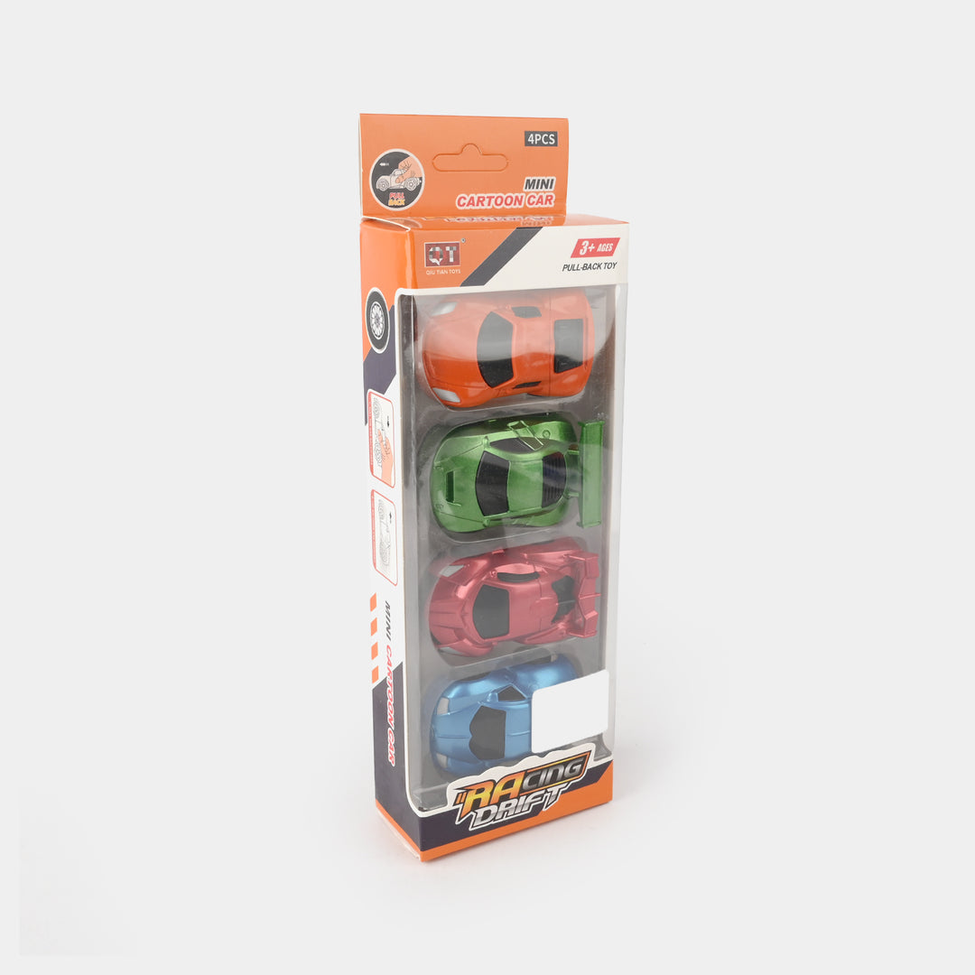 Pull-Back Cars 4Pcs Set