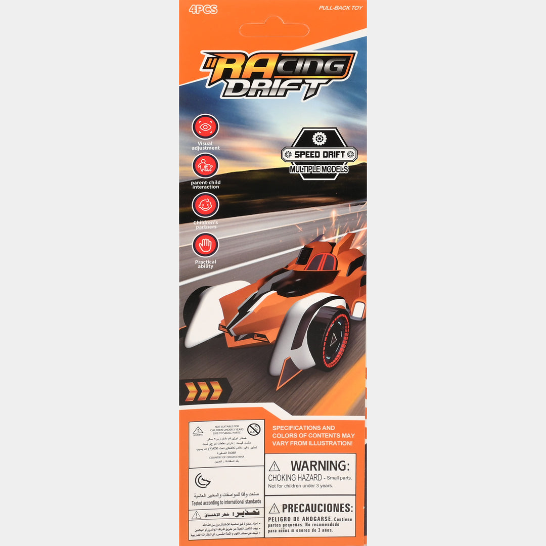 Pull-Back Cars 4Pcs Set