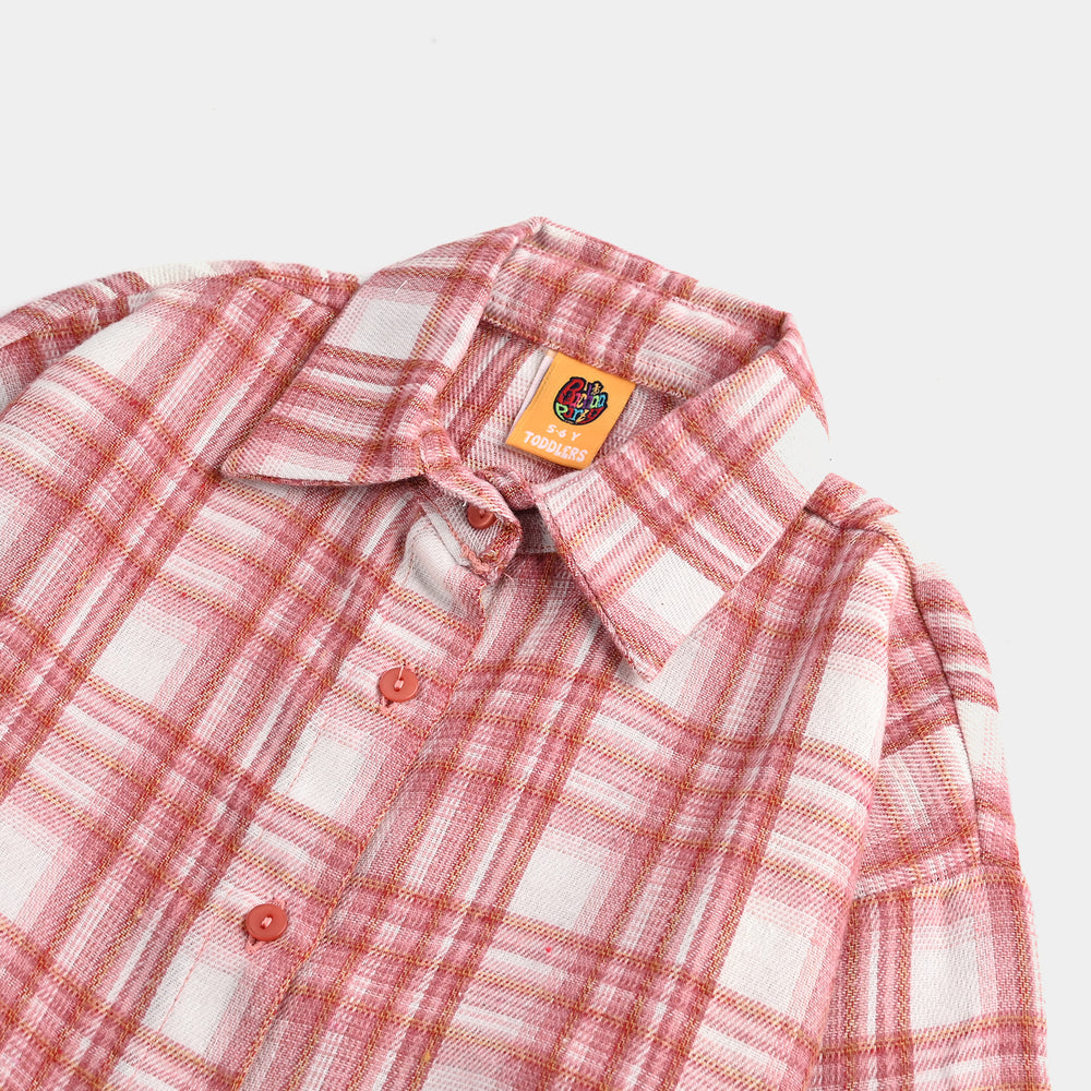 Girls Cotton Casual Top Honey Bee-T.Pink