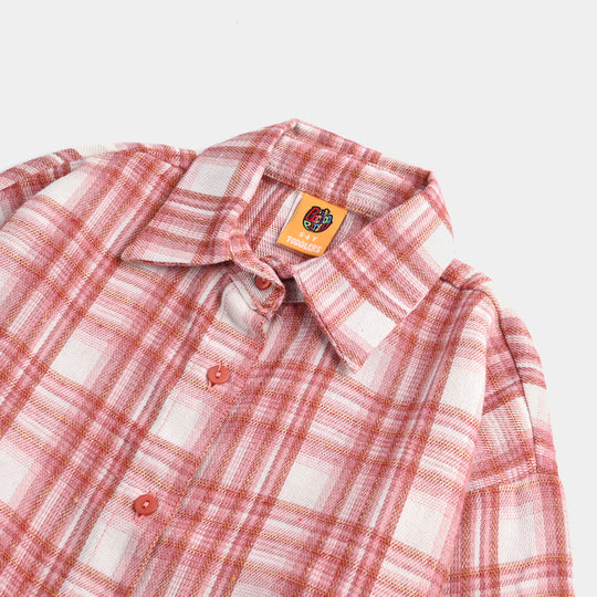 Girls Cotton Casual Top Honey Bee-T.Pink