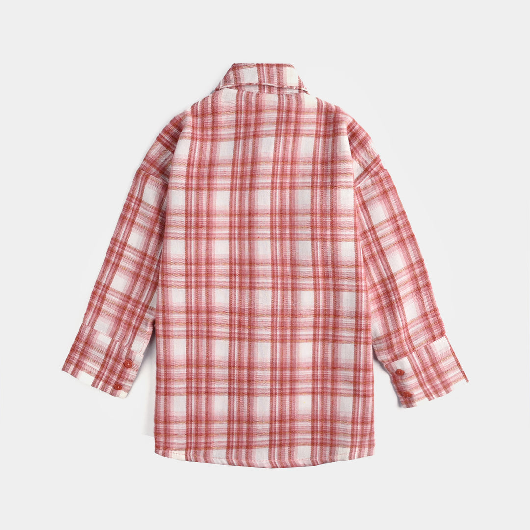 Girls Cotton Casual Top Honey Bee-T.Pink