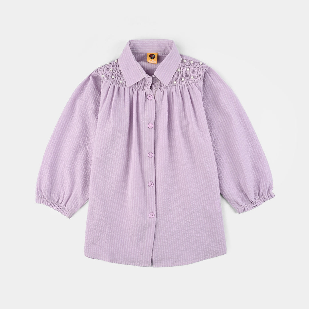 Girls Poly Jersey Top - Lavender/Purple