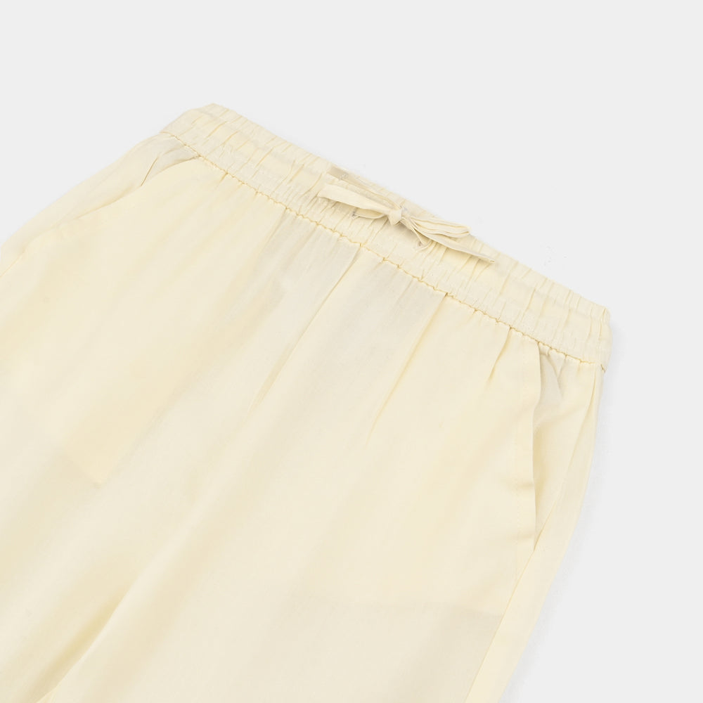 Boys Poly Viscose Pajama-Off White