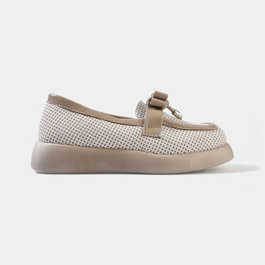 Girls Loafer YY-02-KHAKI