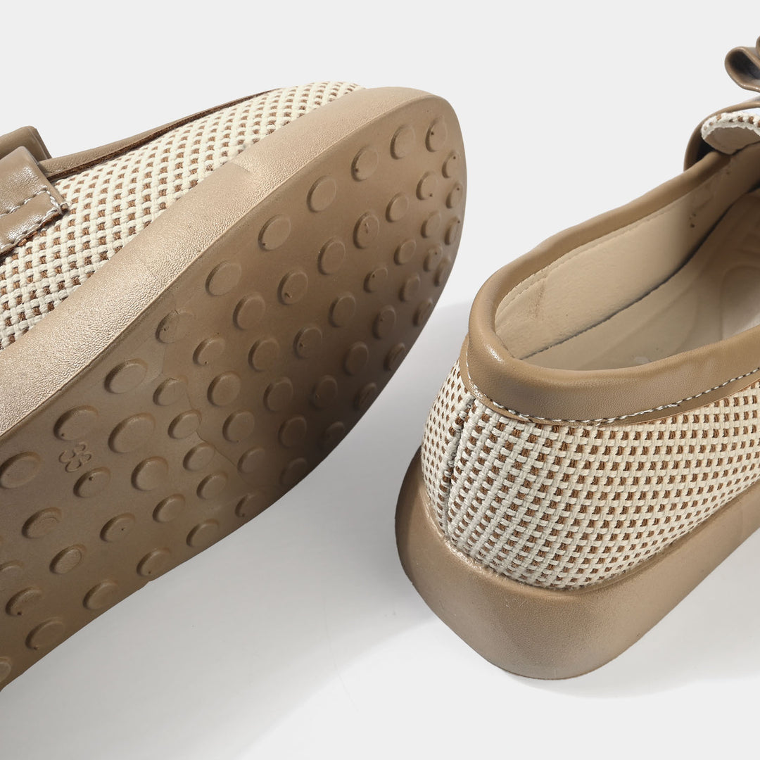 Girls Loafer YY-02-KHAKI