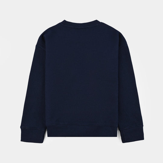 Boys Thermal Sweatshirt Champ-NAVY