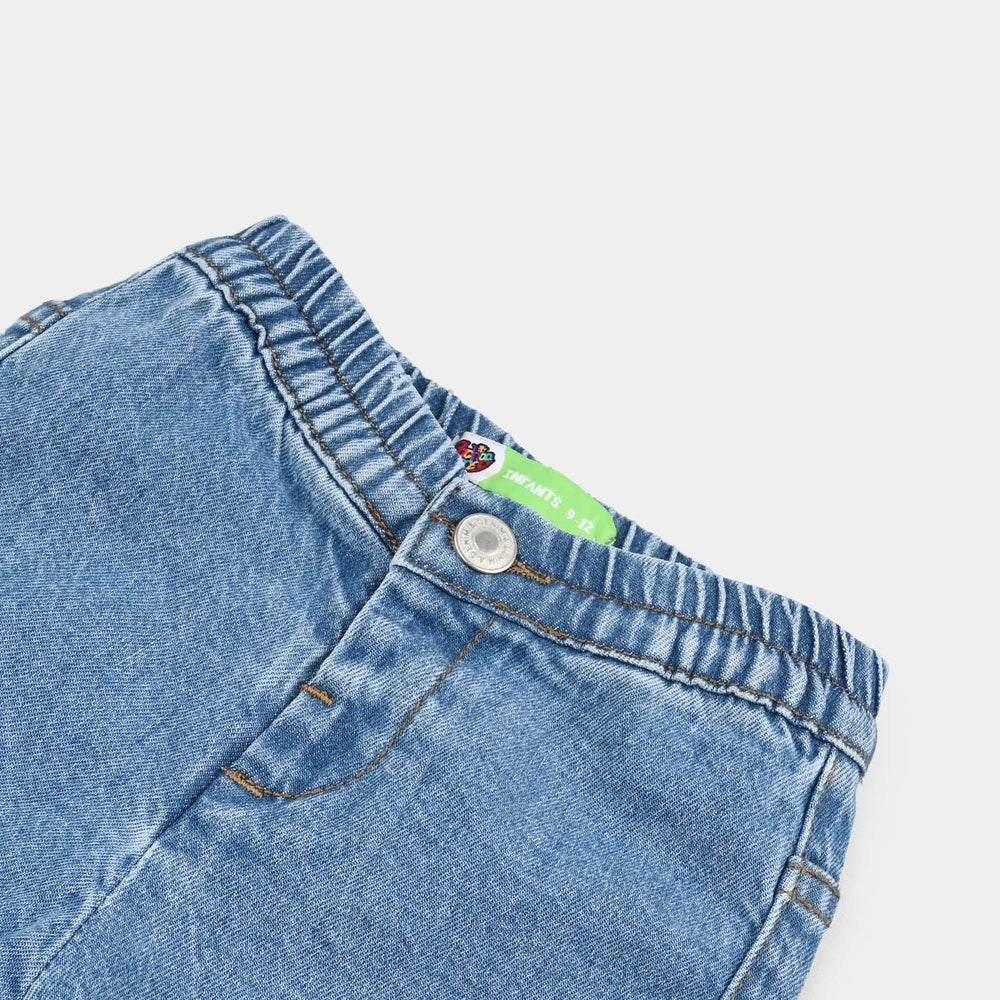 Infant Boys Denim Stretch Pant Cut & Sew-LT.Blue