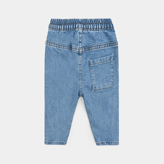Infant Boys Denim Stretch Pant Cut & Sew-LT.Blue
