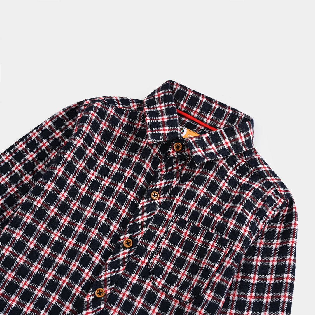 Boys Flannel Shirt (Dark Mode)