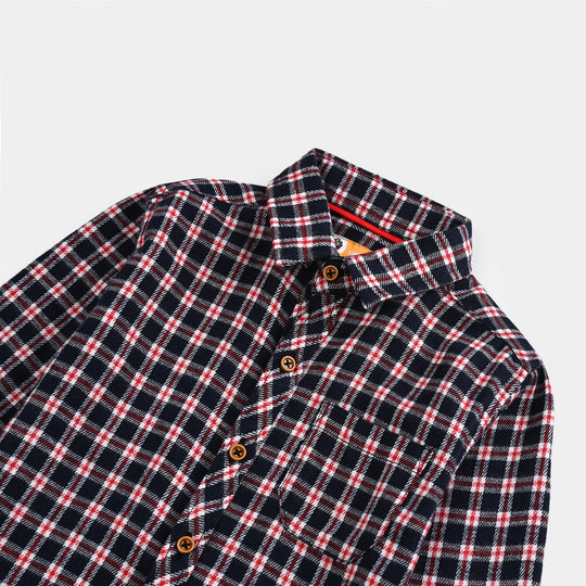 Boys Flannel Shirt (Dark Mode)