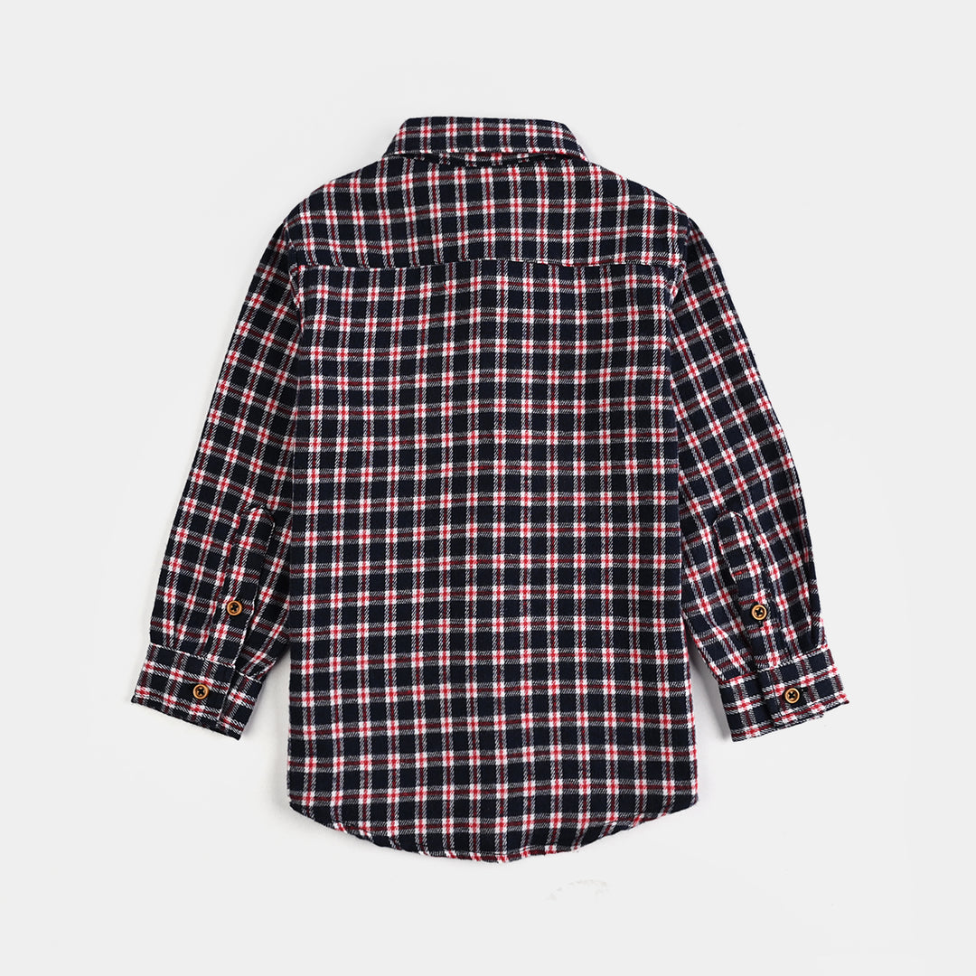 Boys Flannel Shirt (Dark Mode)