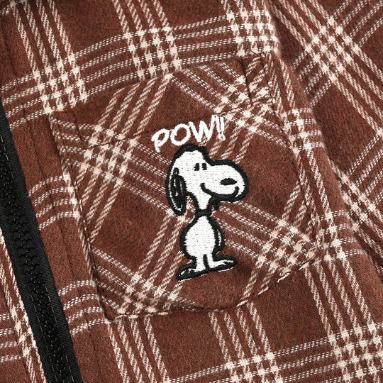 Infant Boys Flannel Shirt-Brown Check