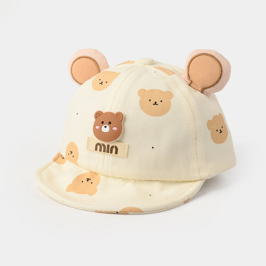 Baby Sun Protection Stylish Cap 3M+| White Bear 1550