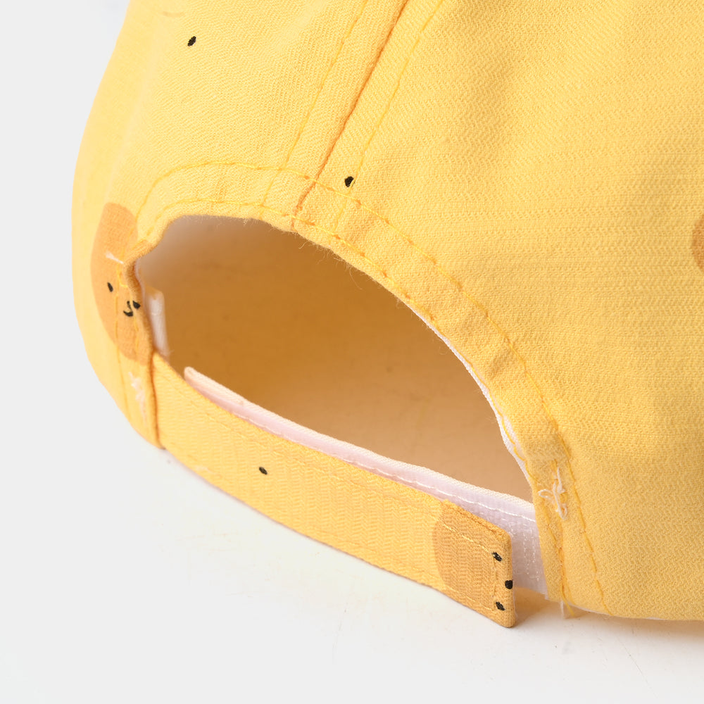 Baby Sun Protection Stylish Cap 3M+| Yellow Bear 1550