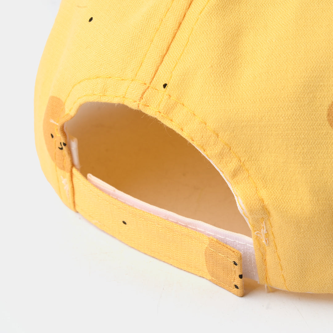 Baby Sun Protection Stylish Cap 3M+| Yellow Bear 1550