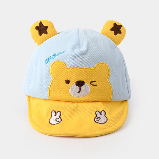 Baby Sun Protection Stylish Cap 3M+| Blue Big Bear 1550