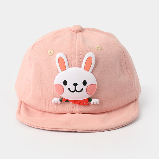 Baby Sun Protection Stylish Cap 3M+| Rabbit Pink 1550