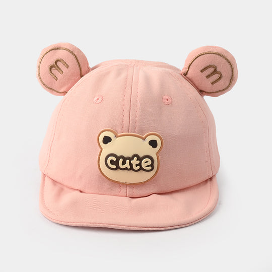Baby Sun Protection Stylish Cap 3M+| Cute Pink 1550