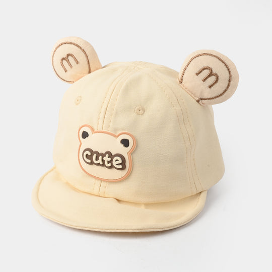 Baby Sun Protection Stylish Cap 3M+| Cute White 1550