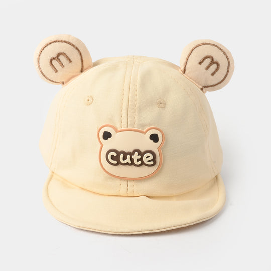Baby Sun Protection Stylish Cap 3M+| Cute White 1550