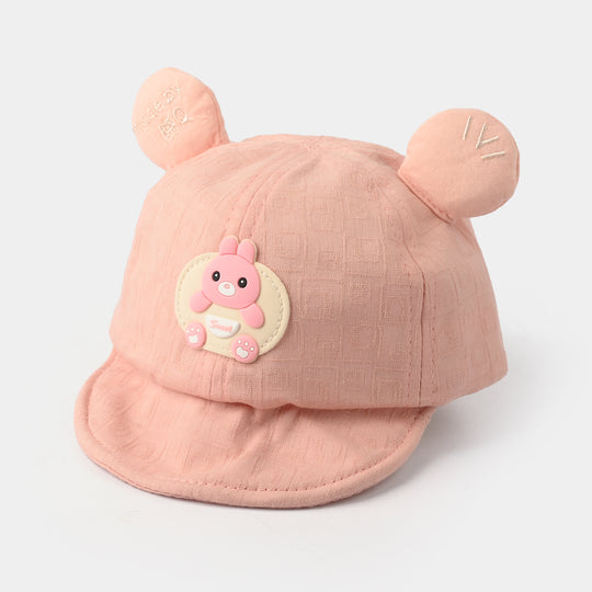 Baby Sun Protection Stylish Cap 3M+| Small Pink Rabbit 1550