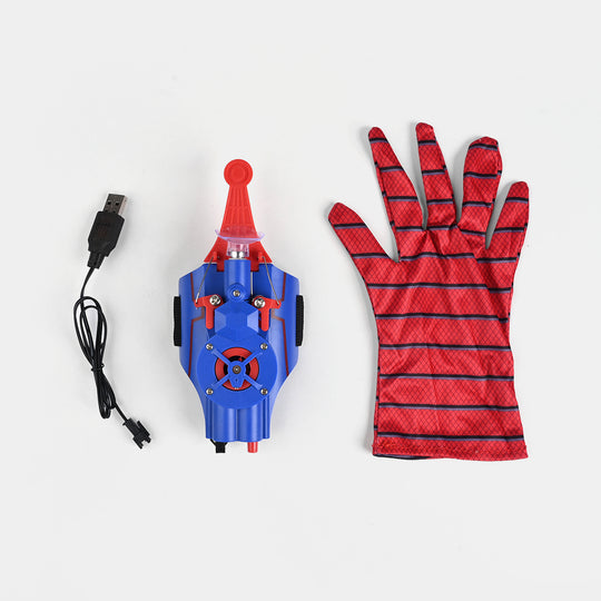 Superhero Web Shooter Launcher Wrist Toy with Glove