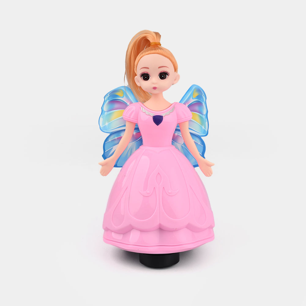 Rotating Doll Universal with Light & Music, Flapping Wings