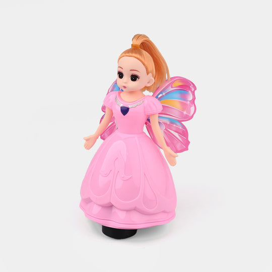 Rotating Doll Universal with Light & Music, Flapping Wings