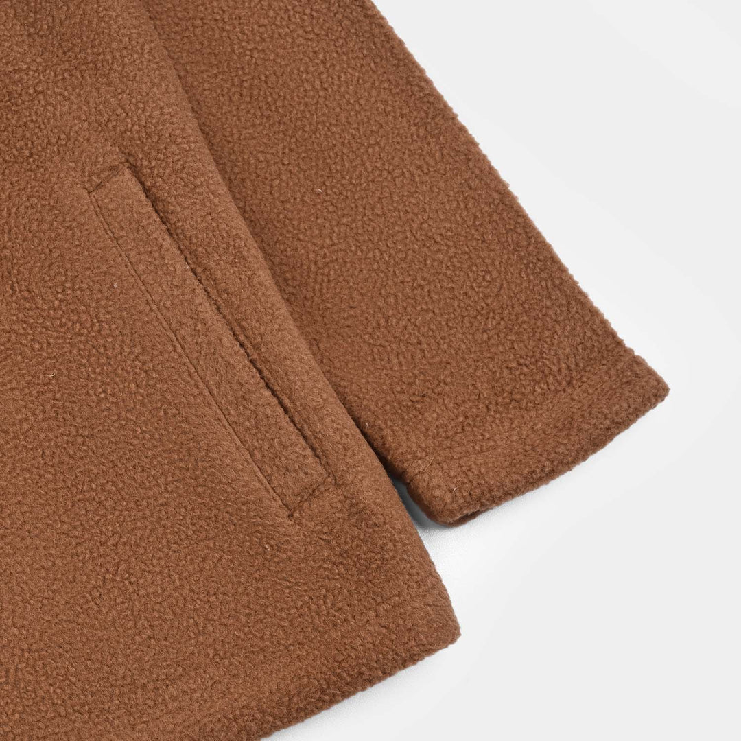 Boys Fleece Jacket Champion-BROWN