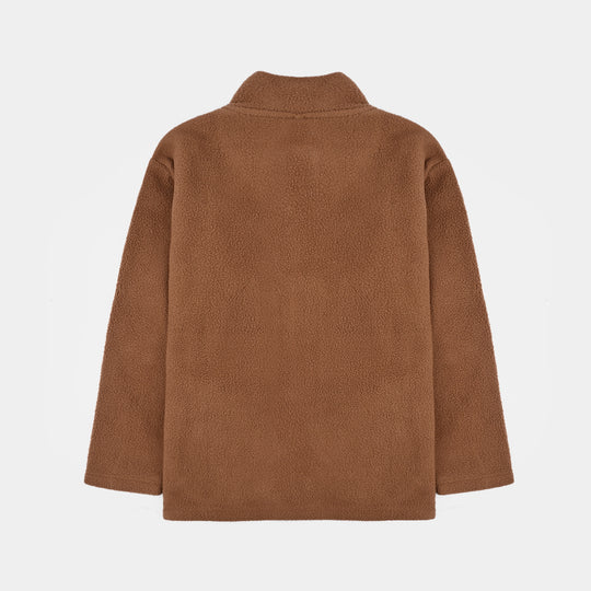 Boys Fleece Jacket Champion-BROWN