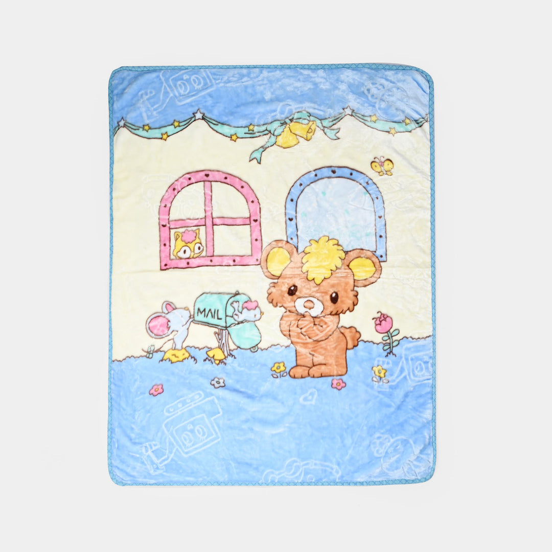 BABY PLUSH BLANKET 1429 BLUE