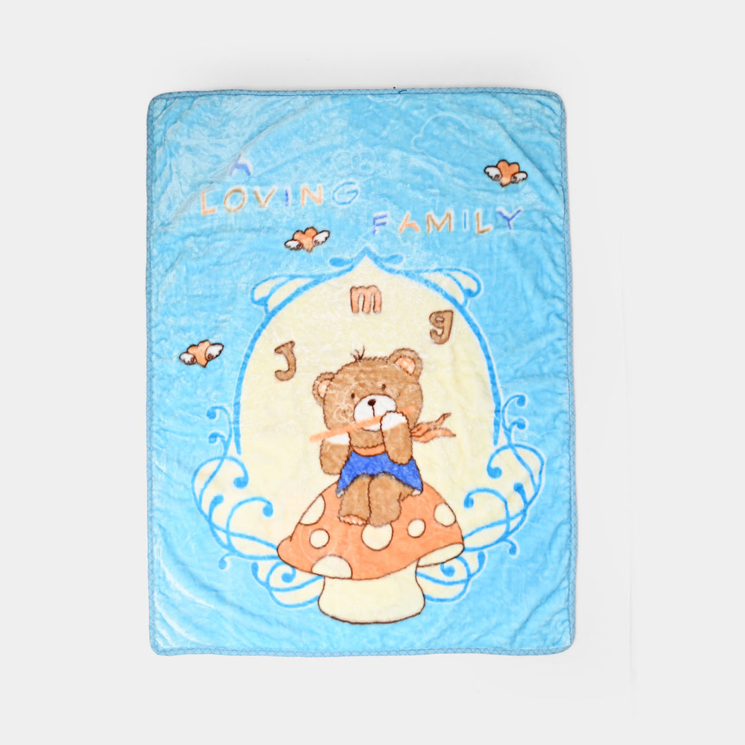 BABY PLUSH BLANKET 1431 BLUE