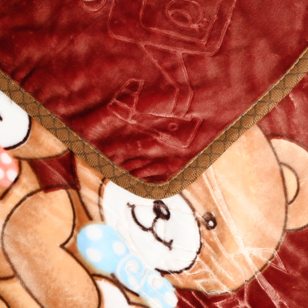 BABY PLUSH BLANKET 1435 BROWN