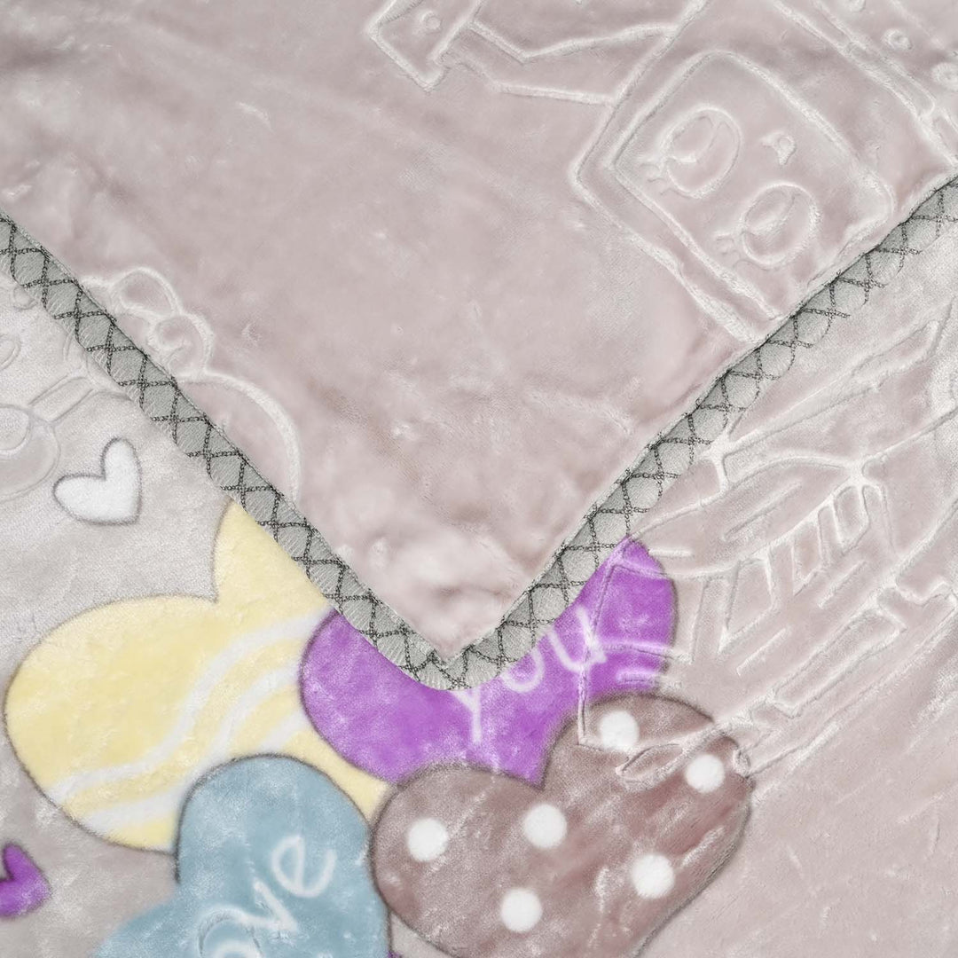 BABY PLUSH BLANKET 1436 GRAY