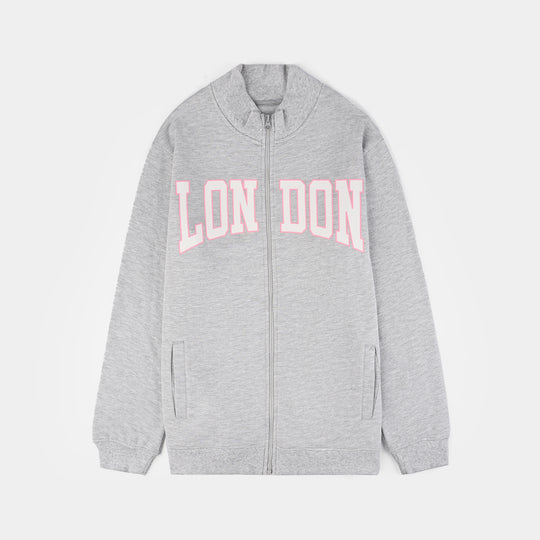 Girls Fleece Jacket LONDON-GREY