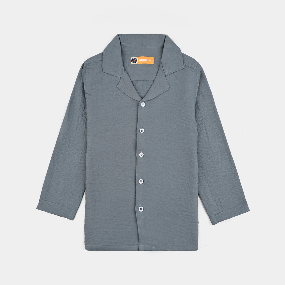 Boys Viscose Woven Nightwear-Basic-GREY