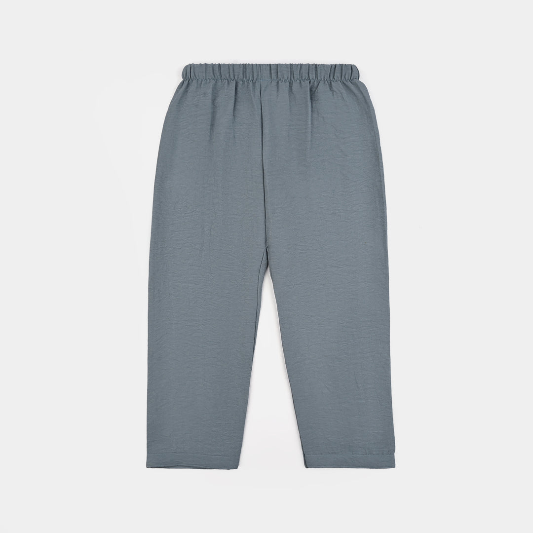 Boys Viscose Woven Nightwear-Basic-GREY