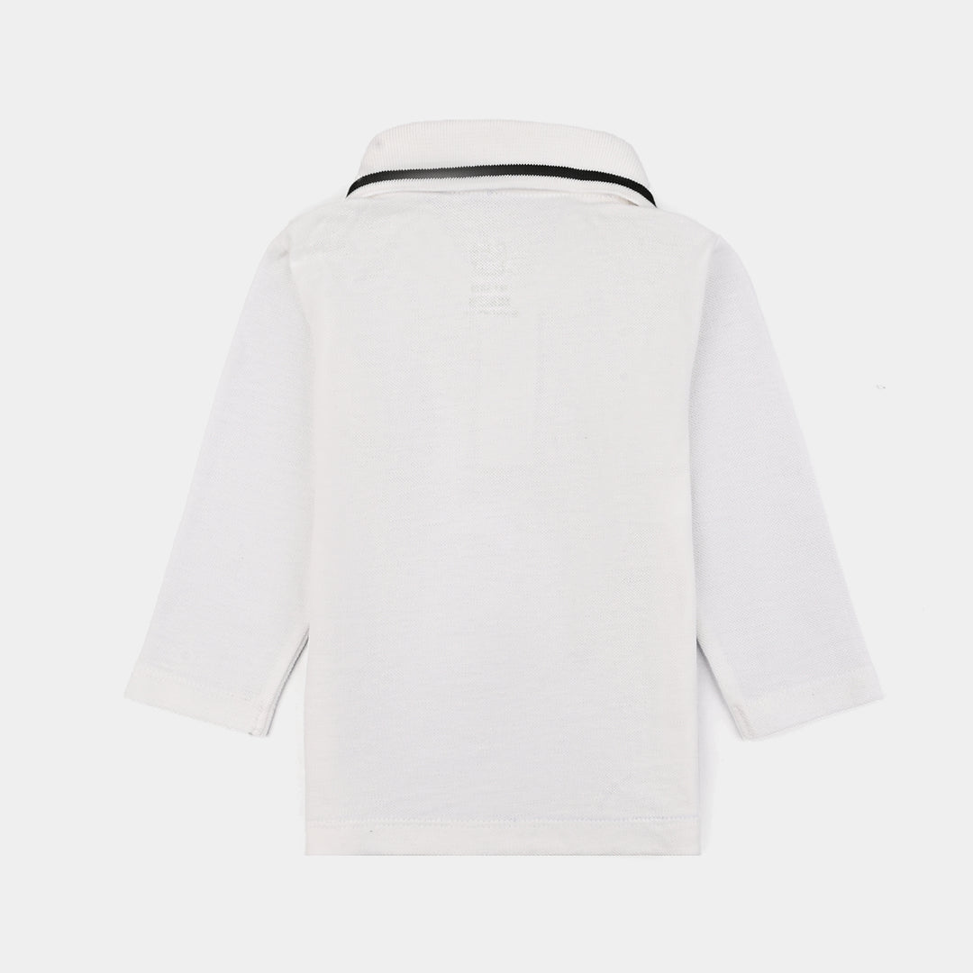 Infant Boys Jacquard Suit (Pop Up Jacquard) - White/Black