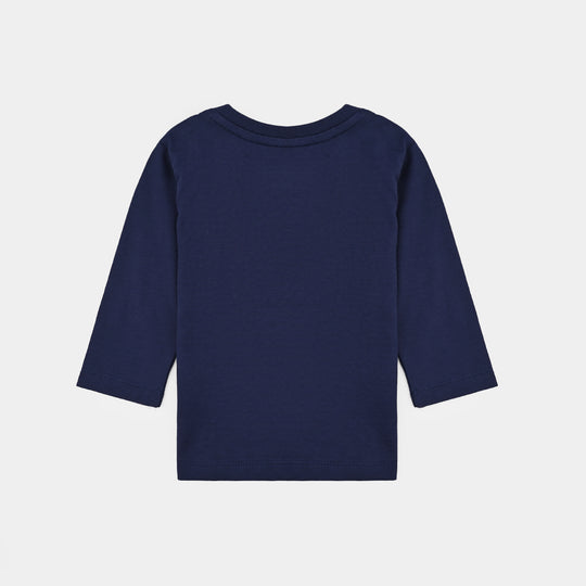 Infant Girls Jersey/Terry T-Shirt F/S Lil SIS-PURPLE