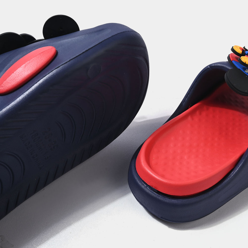 Boys Slipper 013-Q38-NAVY