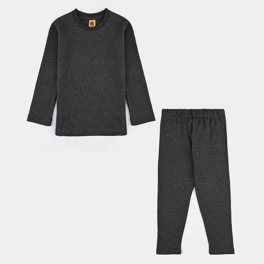Unisex Thermal Inner Wear Suit - CHARCOAL