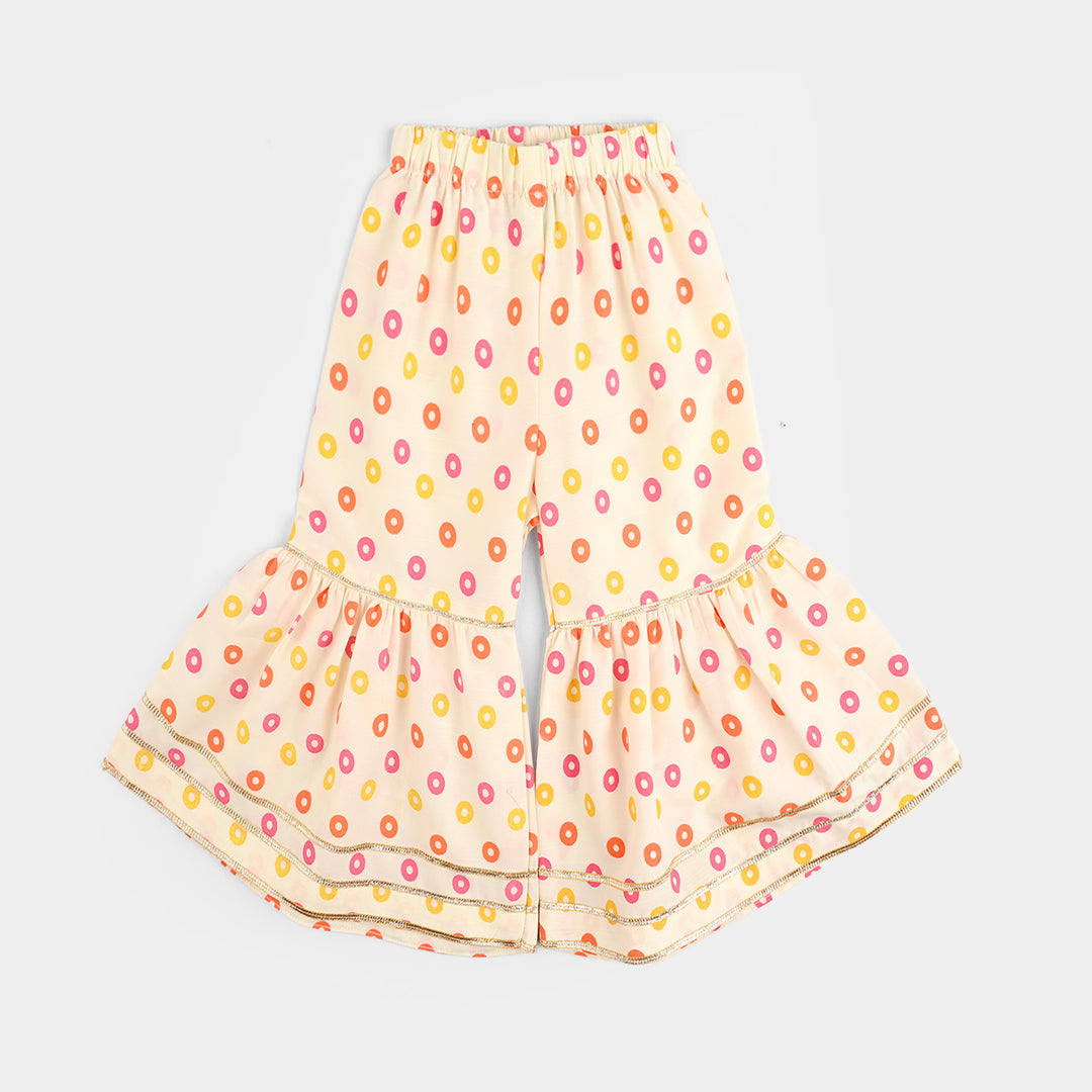 Infant Girls Raw Silk 2Pcs - Cream