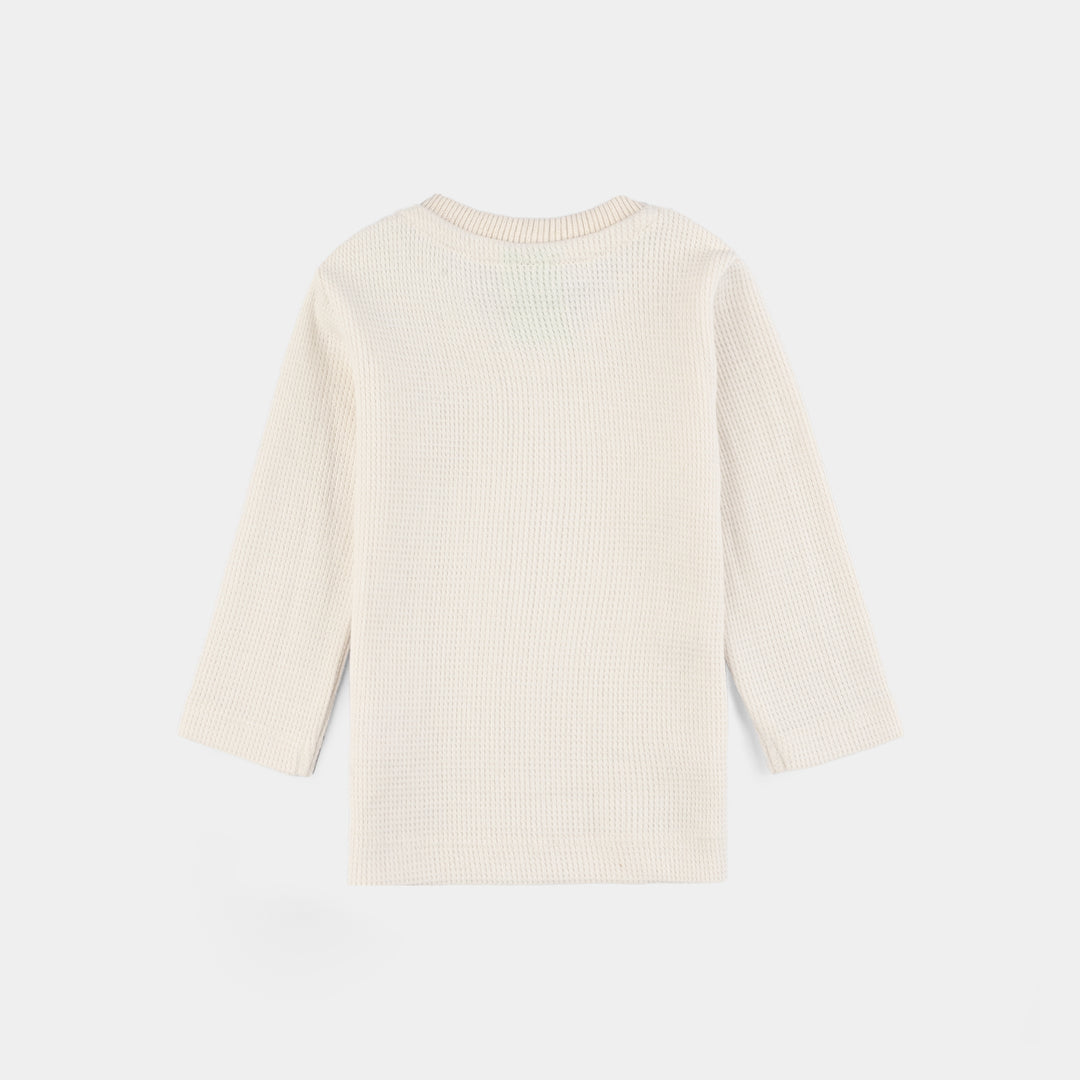 Infant Unisex Thermal Inner Wear Suit - Off White