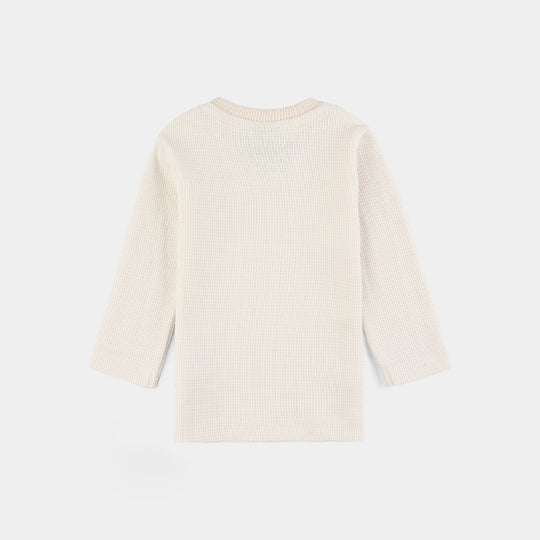 Infant Unisex Thermal Inner Wear Suit - Off White